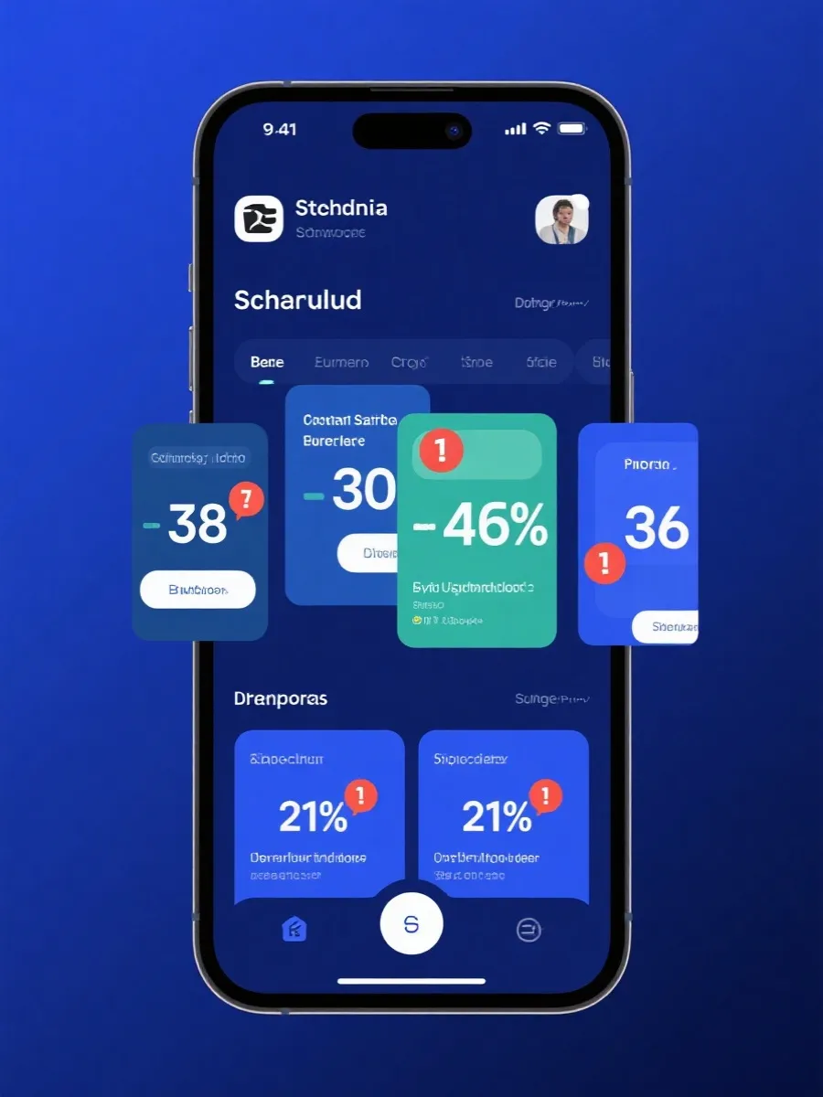 CBA直播App界面示意图